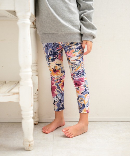 Rora(ローラ)の「アザレア レギンス(レギンス/スパッツ・キッズ・パープル系・110cm/120cm/130cm/140cm/150cm)」の2枚目の写真