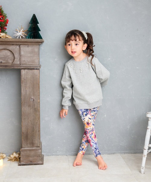 Rora(ローラ)の「アザレア レギンス(レギンス/スパッツ・キッズ・パープル系・110cm/120cm/130cm/140cm/150cm)」の3枚目の写真