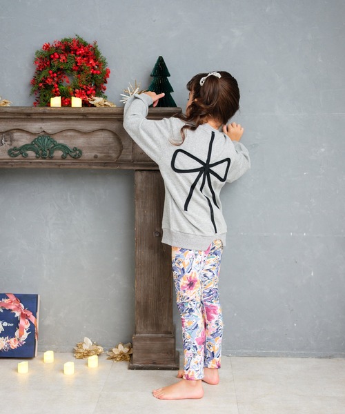 Rora(ローラ)の「アザレア レギンス(レギンス/スパッツ・キッズ・パープル系・110cm/120cm/130cm/140cm/150cm)」の4枚目の写真