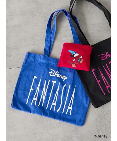 Lugnoncure(ルノンキュール)の「【Disney】FANTASIA/ロゴプリントバッグ(ハンドバッグ・レディース・ブルー/ブラック/レッド・F)」の1枚目の写真