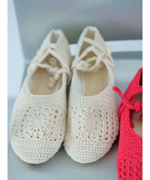 Ungrid | メッシュ編みフラットシューズ(バレエシューズ)