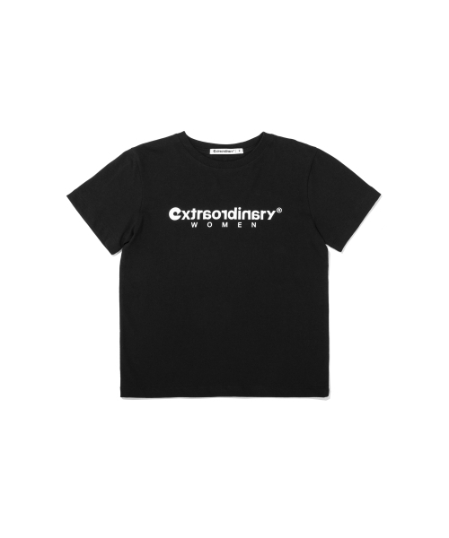 EXTRAORDINARY(エクストラオーディナリー)の「WOMEN BASIC LOGO TEE BLACK(Tシャツ/カットソー・レディース・その他・FREE)」の2枚目の写真