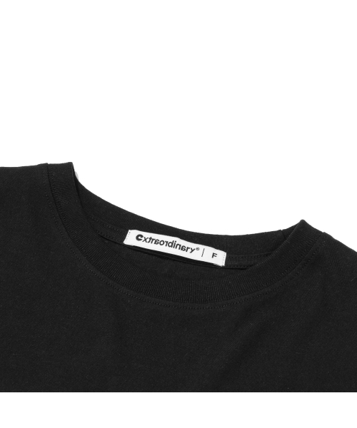 EXTRAORDINARY(エクストラオーディナリー)の「WOMEN BASIC LOGO TEE BLACK(Tシャツ/カットソー・レディース・その他・FREE)」の4枚目の写真