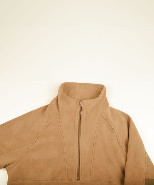 S'more(スモア)の「Half zip fleece pullover ハーフジップフリースプルオーバー (AW)(スウェット・レディース・ベージュ/ホワイト・SMALL/LARGE/MEDIUM/X-LARGE)」の19枚目の写真