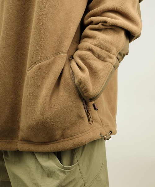 S'more(スモア)の「Half zip fleece pullover ハーフジップフリースプルオーバー (AW)(スウェット・レディース・ベージュ/ホワイト・SMALL/LARGE/MEDIUM/X-LARGE)」の18枚目の写真