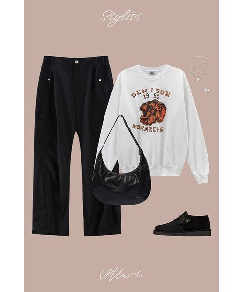 HAH ARCHIVE（ハーアーカイブ）の「[After Pray Edition] Crescent Coated Hobo Bag (Black)（メッセンジャーバッグ・レディース・その他・FREE）」の7枚目の写真