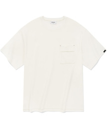COVERNAT（カバーナット）の「ラウンドポケットTシャツホワイト（Tシャツ/カットソー）」