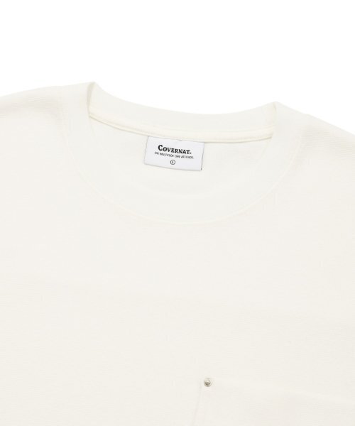 COVERNAT(カバーナット)の「ラウンドポケットTシャツホワイト(Tシャツ/カットソー・レディース・その他・MEDIUM/LARGE/SMALL/X-LARGE/X-SMALL)」の3枚目の写真