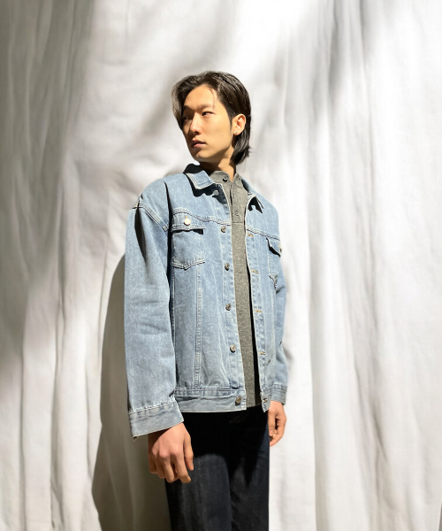 BORN SLIPPY(ボーンスリッピー)の「Basic Washing Denim Jacket (Blue)(デニムジャケット・メンズ・その他・FREE)」の5枚目の写真