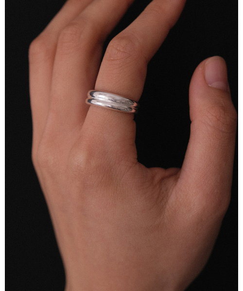 ANOTHERLAYER（アナザーレイヤー）の「Double Loop Ring - Gold (silver925)（リング・レディース・その他・FREE）」の2枚目の写真