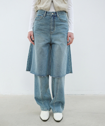 AOPT（アオプト）の「PANEL DENIM BERMUDA PANTS - BLUE（デニムパンツ）」