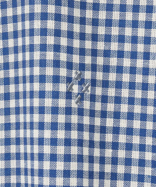 Diamond Layla(ダイアモンドレイラ)の「Gingham Check 1/2 shirt S143 Blue(シャツ/ブラウス・レディース・その他・LARGE/MEDIUM/SMALL/X-LARGE)」の5枚目の写真