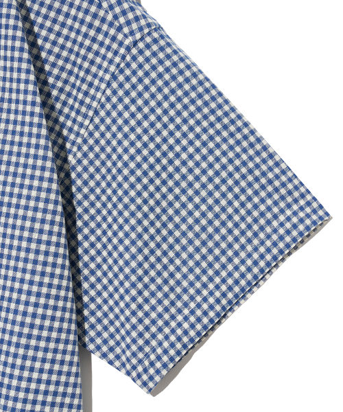 Diamond Layla(ダイアモンドレイラ)の「Gingham Check 1/2 shirt S143 Blue(シャツ/ブラウス・レディース・その他・LARGE/MEDIUM/SMALL/X-LARGE)」の6枚目の写真