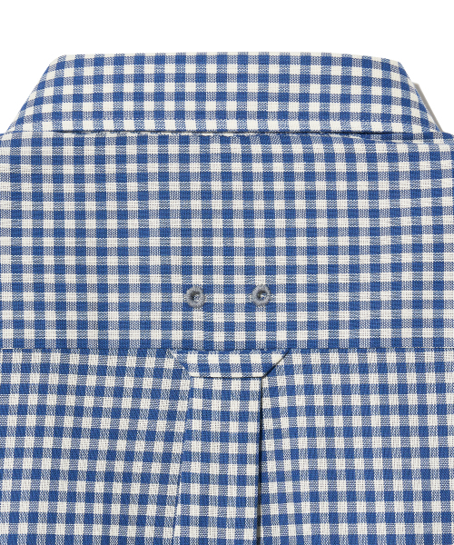 Diamond Layla(ダイアモンドレイラ)の「Gingham Check 1/2 shirt S143 Blue(シャツ/ブラウス・レディース・その他・LARGE/MEDIUM/SMALL/X-LARGE)」の7枚目の写真
