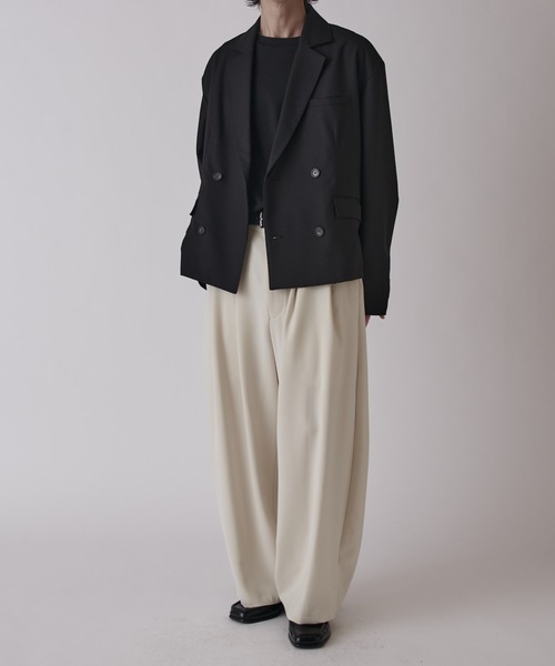 Lui's（ルイス）の「ダブルクロスベーシックカーブパンツ（スラックス・メンズ・ライトグレー/ネイビー/ブラック・M/S）」の17枚目の写真