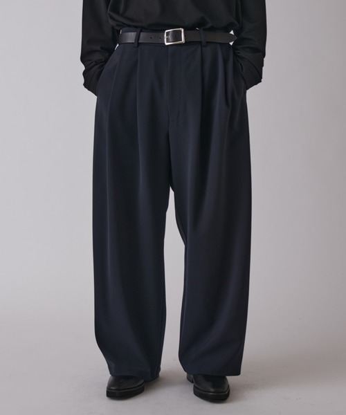 Lui's（ルイス）の「ダブルクロスベーシックカーブパンツ（スラックス・メンズ・ライトグレー/ネイビー/ブラック・M/S）」の18枚目の写真