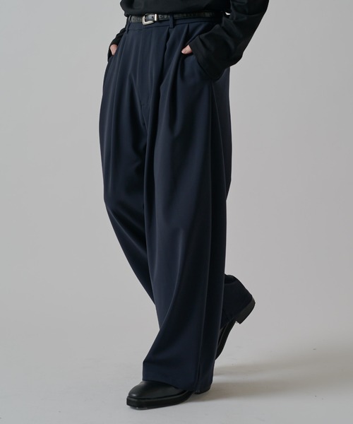 Lui's(ルイス)の「ダブルクロスベーシックカーブパンツ(スラックス・メンズ・ライトグレー/ネイビー/ブラック・M/S)」の20枚目の写真