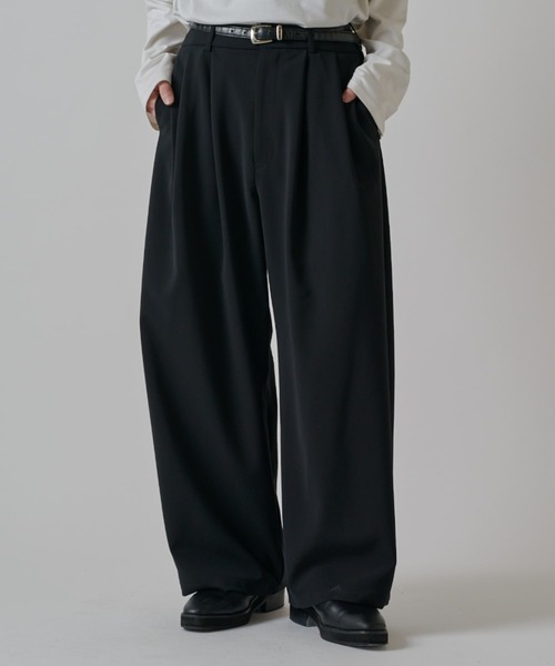 Lui's(ルイス)の「ダブルクロスベーシックカーブパンツ(スラックス・メンズ・ライトグレー/ネイビー/ブラック・M/S)」の21枚目の写真