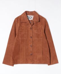 Nudie Jeans（ヌーディージーンズ）の「Nudie Jeans/ヌーディージーンズ Peggy / スエードジャケット / Cognac（その他アウター）」