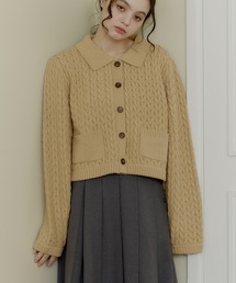 cable knit shirt/ケーブルニットシャツ