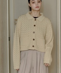 short cable knit/ショートケーブルニット（ニット/セーター）｜OLUN