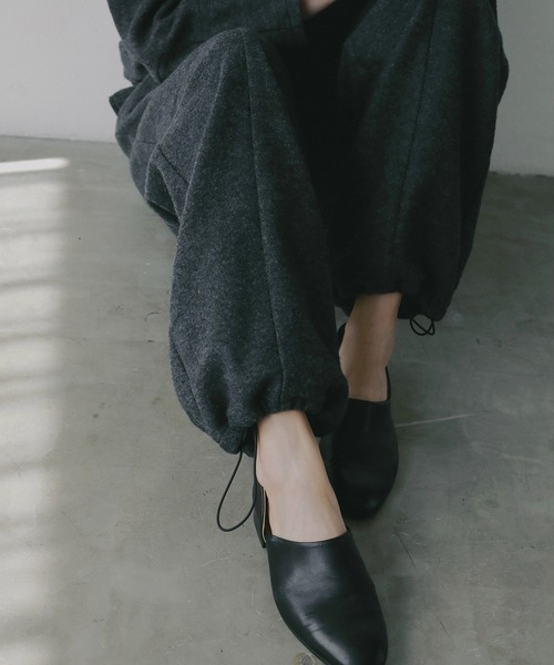 MANOF(マノフ)の「BOUCLE WIDE PANTS(その他パンツ・レディース・アイボリー/チャコールグレー・M/S)」の19枚目の写真