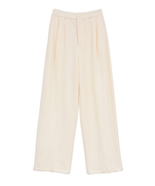 MANOF(マノフ)の「BOUCLE WIDE PANTS(その他パンツ・レディース・アイボリー/チャコールグレー・M/S)」の5枚目の写真