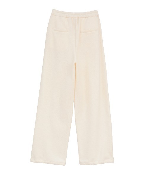 MANOF(マノフ)の「BOUCLE WIDE PANTS(その他パンツ・レディース・アイボリー/チャコールグレー・M/S)」の6枚目の写真