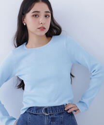 N.(N. Natural Beauty Basic) | クルーネックリブニット(ニット/セーター)