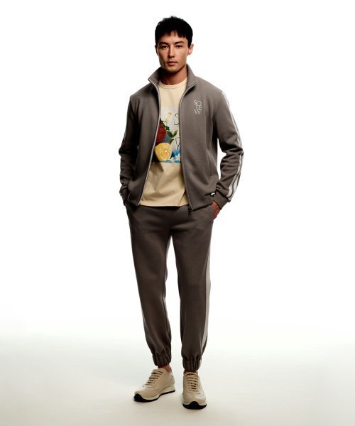 SOLEW(ソル)の「ロゴポイントトラックパンツ_グレー(スウェットパンツ・メンズ・その他・SMALL/MEDIUM/LARGE/X-LARGE)」の1枚目の写真