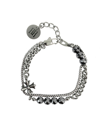 RAD FICTION（ラッドフィックション）の「MARCO GOTHIC ORNAMENT CHAIN BRACELET / GLOSSY GREY（ブレスレット）」