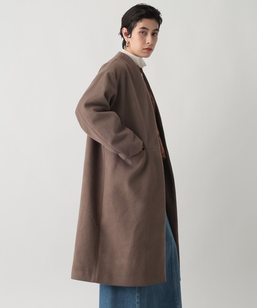 studio CLIP(スタディオクリップ)の「《ウタオ》ミニマルノーカラーコート(ノーカラーコート・レディース・シルバーグレー/チャコール/ブラック・FREE)」の22枚目の写真