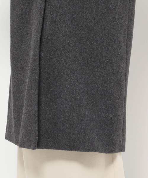 studio CLIP(スタディオクリップ)の「《ウタオ》ミニマルノーカラーコート(ノーカラーコート・レディース・シルバーグレー/チャコール/ブラック・FREE)」の8枚目の写真