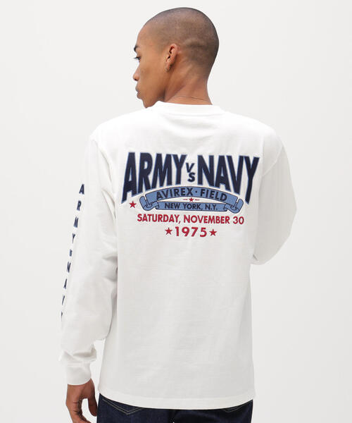 AVIREX(アヴィレックス)の「ARMY VS NAVY GAME DAY L/S T-SHIRT / アーミーVSネイビー ゲームデイ 長袖Tシャツ / AVIREX / アヴィレックス(Tシャツ/カットソー・メンズ・ネイビー/ホワイト/チャコールグレー・2XL/L/M/XL)」の7枚目の写真
