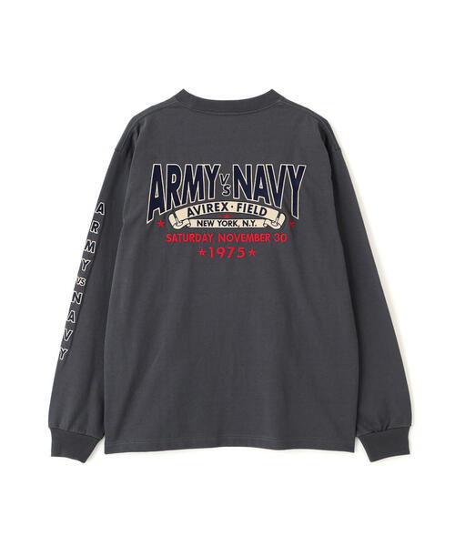 AVIREX(アヴィレックス)の「ARMY VS NAVY GAME DAY L/S T-SHIRT / アーミーVSネイビー ゲームデイ 長袖Tシャツ / AVIREX / アヴィレックス(Tシャツ/カットソー・メンズ・ネイビー/ホワイト/チャコールグレー・2XL/L/M/XL)」の9枚目の写真