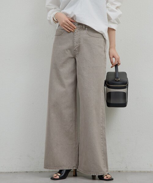 GALLARDAGALANTE（ガリャルダガランテ）の「【手洗い可】ストレートデニム（デニムパンツ・レディース・ブラウン/ブルー・0/1）」の3枚目の写真