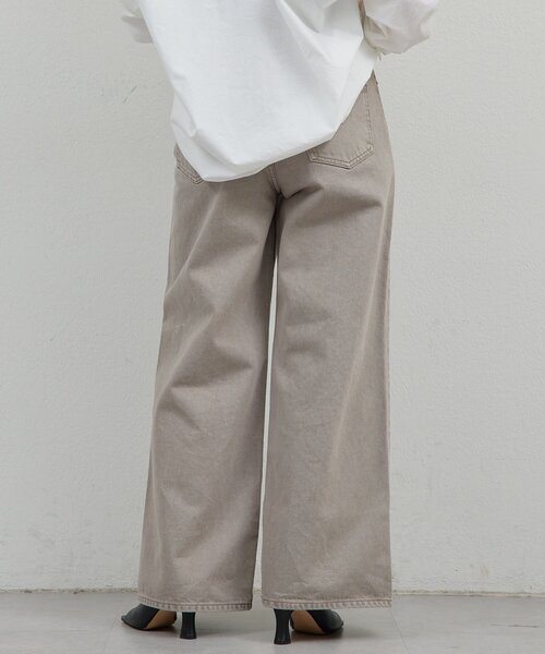 GALLARDAGALANTE（ガリャルダガランテ）の「【手洗い可】ストレートデニム（デニムパンツ・レディース・ブラウン/ブルー・0/1）」の5枚目の写真