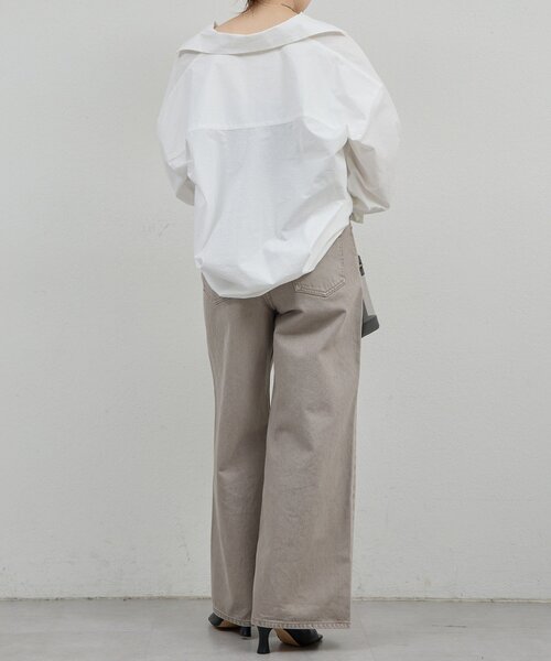 GALLARDAGALANTE（ガリャルダガランテ）の「【手洗い可】ストレートデニム（デニムパンツ・レディース・ブラウン/ブルー・0/1）」の8枚目の写真