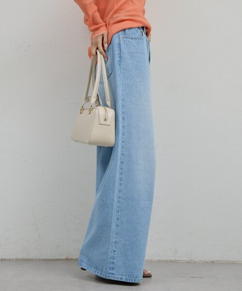 GALLARDAGALANTE（ガリャルダガランテ）の「【手洗い可】ストレートデニム（デニムパンツ・レディース・ブラウン/ブルー・0/1）」の12枚目の写真