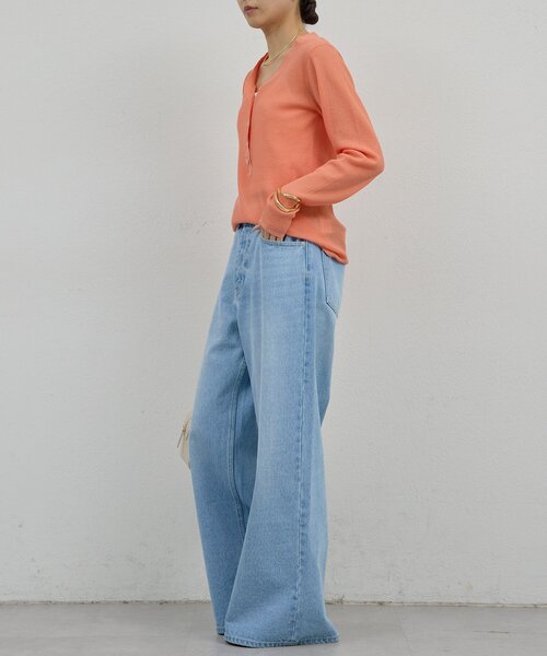 GALLARDAGALANTE（ガリャルダガランテ）の「【手洗い可】ストレートデニム（デニムパンツ・レディース・ブラウン/ブルー・0/1）」の15枚目の写真