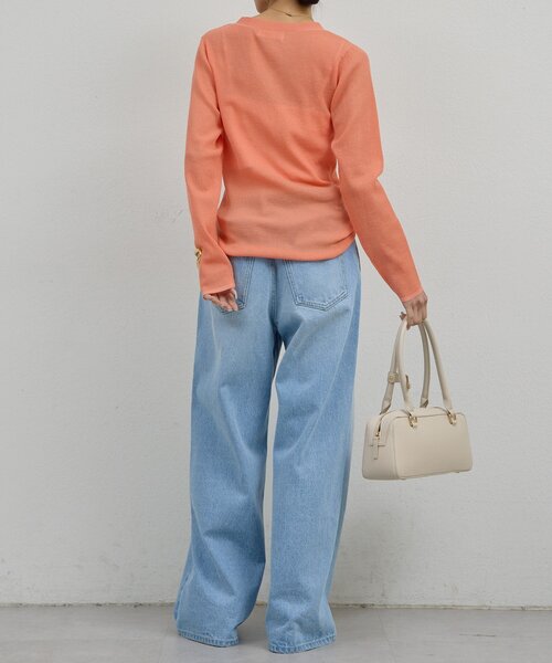 GALLARDAGALANTE（ガリャルダガランテ）の「【手洗い可】ストレートデニム（デニムパンツ・レディース・ブラウン/ブルー・0/1）」の17枚目の写真