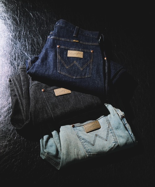 Wrangler（ラングラー）の「【Wrangler meet LE CERCLE par rope】別注/カーブデニム/セットアップ対応（デニムパンツ・メンズ・グレー/サックスブルー/ネイビー・S/LL/L/M）」の2枚目の写真