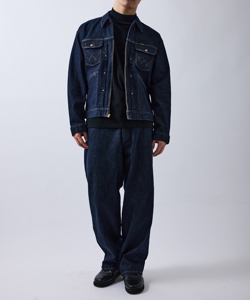 Wrangler（ラングラー）の「【Wrangler meet LE CERCLE par rope】別注/カーブデニム/セットアップ対応（デニムパンツ・メンズ・グレー/サックスブルー/ネイビー・S/LL/L/M）」の12枚目の写真