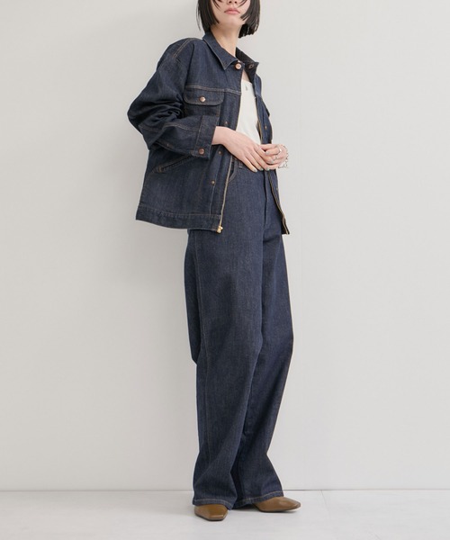 Wrangler（ラングラー）の「【Wrangler meet LE CERCLE par rope】別注/カーブデニム/セットアップ対応（デニムパンツ・メンズ・グレー/サックスブルー/ネイビー・S/LL/L/M）」の17枚目の写真