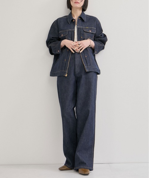 Wrangler（ラングラー）の「【Wrangler meet LE CERCLE par rope】別注/カーブデニム/セットアップ対応（デニムパンツ・メンズ・グレー/サックスブルー/ネイビー・S/LL/L/M）」の18枚目の写真