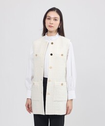 EPOCA（エポカ）の「【EPOCA STORIA】ツイードロングジレ《WEB&EPOCA THE SHOP店舗限定》（ベスト）」