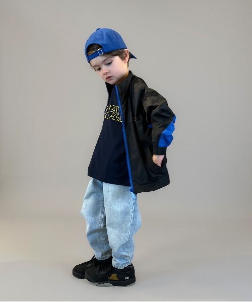 GROOVY COLORS（グルービーカラーズ）の「Uneven Denim BUDDY Long Pants（その他パンツ・キッズ・ブルー・135）」の7枚目の写真