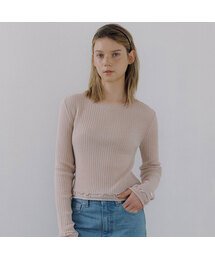 Golgi Lace Knit Top (Pink)