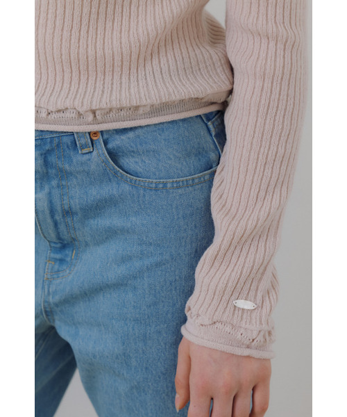 MAGNET ARCHIVE（マグネット アーカイブ）の「Golgi Lace Knit Top (Pink)（ニット/セーター・レディース・ピンク・FREE）」の4枚目の写真