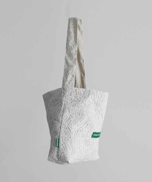 GREEN STUFF(グリーンスタッフ)の「seem full bag 62 - marbling lace ivory(エコバッグ/サブバッグ・レディース・その他・FREE)」の8枚目の写真